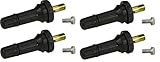 Muzzys (Set of Four VS-65 Rubber TPMS Tire Valve Square Stem FITS 2014 and Newer Dodge RAM 1500 2500 3500 and Jeep Cherokee Dill VS65