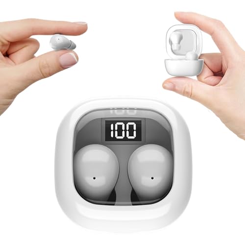 Image of Invisible Mini Sleep Earbuds Ear Buds for Side Sleepers Sleeping, Small Ears Canals Women Wireless Bluetooth Low Profile Smallest Disgused Tiny Micro Discreet Hidden Earbuds Headphones for Work