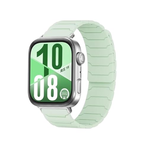 [LOKLNEYK] �ɓK������Huawei Watch Fit 4/ 3/ 4 Pro�ɓK������V���R���X�g���b�v(Mint green,For Huawei Watch Fit 3)