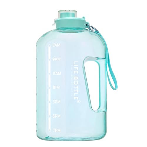 1-Gallon-Water-Bottle-with-Straw-Lid-and-Chug-Lid-Big-Leakproof-Water-Jug-with-Time-Marker-No-Quotes-128-oz-Water-Bottle-with-Handle-and-Straw-BPA-Free