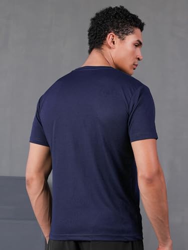 Image of CHKOKKO Gym T Shirts for Men Workout Activewear Solid Quick Dry Sports Tshirt for man Breathable Lightweight Half Sleeve Regular Fit Round Neck Running Boys T Shirt