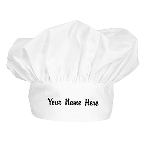 personalized floppy hat - ChefsCloset Custom Embroidered Chef Hat, Custom Poplin Floppy Chef Hats, White Chef Hat Unisex Men or Women