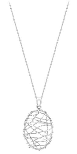 Carissima Gold Collar de mujer con oro blanco de 9 quilates (375/1000), sin gema, 46 cm