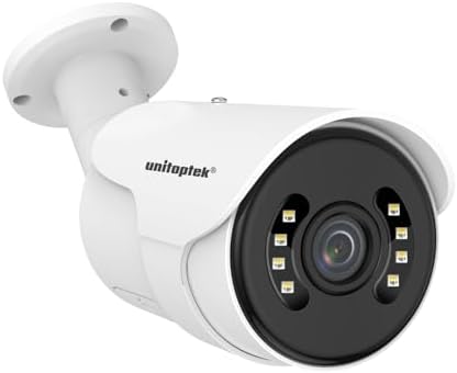 Amazon.com : Unitoptek 4K POE Camera Outdoor, 8MP Bullet POE IP Camera ...