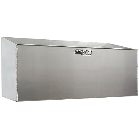 Extreme Max 5001.6044 Aluminum Dual Fuel Jug Holder - Fits Two 5 Gallon Containers, Storage Organizer for Enclosed Race Trailer, Shop, Garage, Storage, 2 x 5 Gallon Jug Capacity, Silver Cover