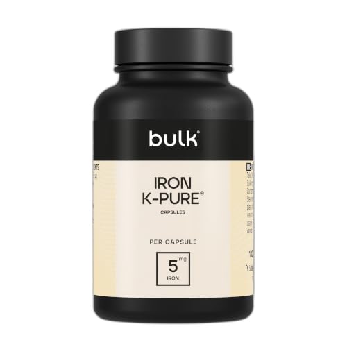 Bulk Hierro en Cápsulas (K-Pure ) de, 20 mg, 90 Cápsulas | 90 Dosis