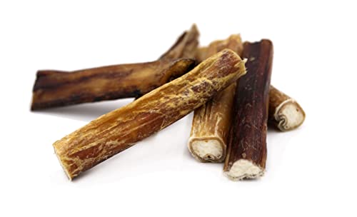 BREERs Getrocknete Ochsenziemer 12 cm für Hunde 250g eigene deutsche Herstellung | Hundeleckerli Kaustange Hundesnack für große, kleine Hunde & Welpen | Kauartikel reinigt und stärkt das Gebiss