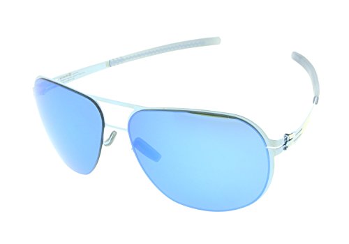 ic! berlin Sunglasses Guenther N. Electric Light Blue with Royal Blue Lenses