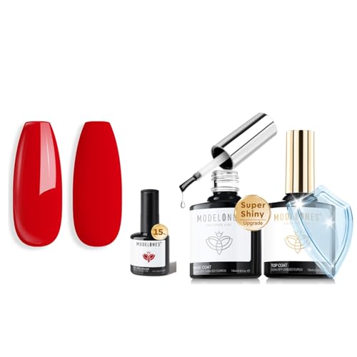 Esmalte de uñas gel rojo 15 ML modelones