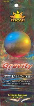 Lot of 5 Gravity 77X Tanning Lotion Bronzer Packets