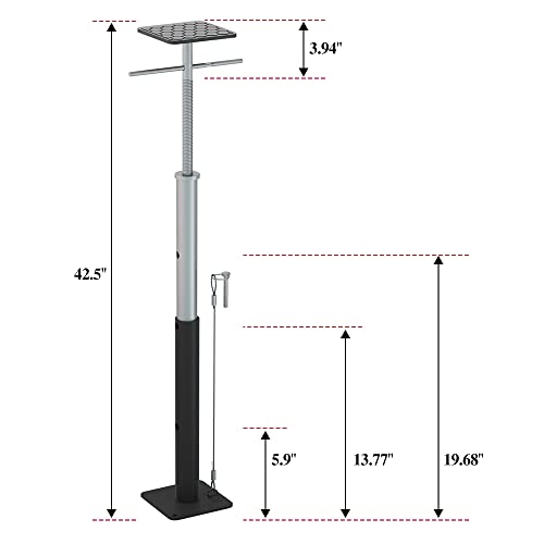 Image of RV Slide Out Support Jacks - Prevent Sagging & Add Stability for Slide-Outs, Adjustable 19-42 in, 5000 lbs Each, Set of 2