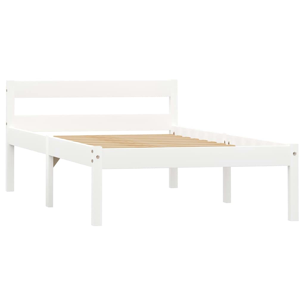 vidaXL Dormeuse Estraibile senza Materasso Bianca Legno Pino 90x200 cm