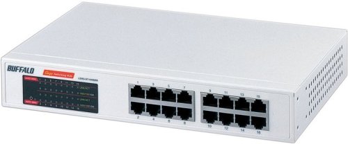 Amazon | BUFFALO GigaスイッチングHub 16ポート LSW2-GT-16NSRR 