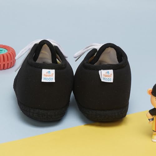 Image of Neska Moda 6 To 12 Months Baby Boys & Baby Girls Cute Soft Cotton Pre-Walker Lace Booties-BT4713