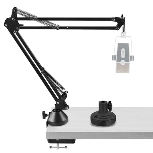 Bras de microphone GEEKRIA avec support de bureau et amortisseur pour AKG Lyra P120 P220