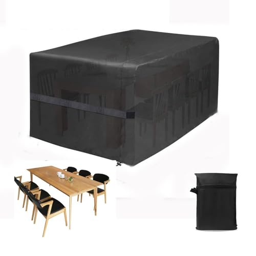 Protection rectangulaire imperméable et haut de gamme pour table d'extérieur - 8