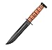 Ka-Bar 1317, Dog's Head Utility Knife W/Sheath, Brown, 12