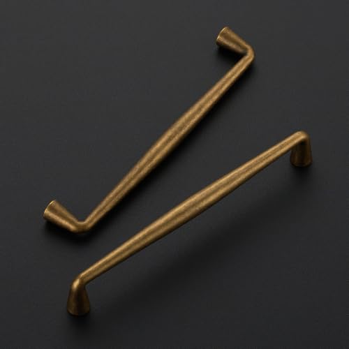 Image of Ravinte 30 Pack 6-1 /4 Inch Antique Brass Kitchen Cabinet Handles Solid Zinc Alloy Cabinet Pulls Cupboard Hardware Drawer Handles