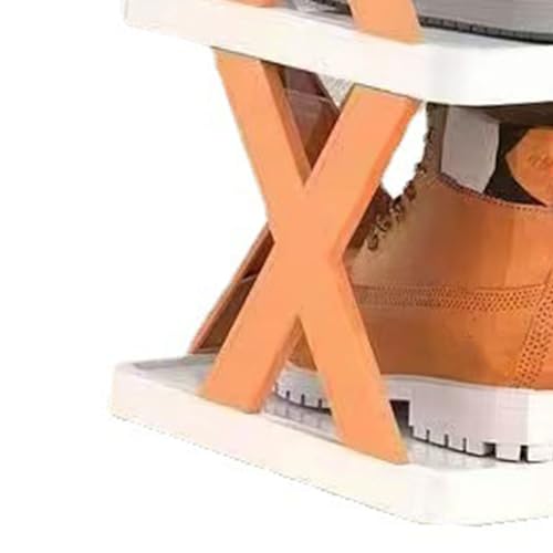 Haofy Foldable Shoe Rack Plastic Multi Layer Stylish Simple Easy to Install Shoe Shelf, Multifunctional - Image 4