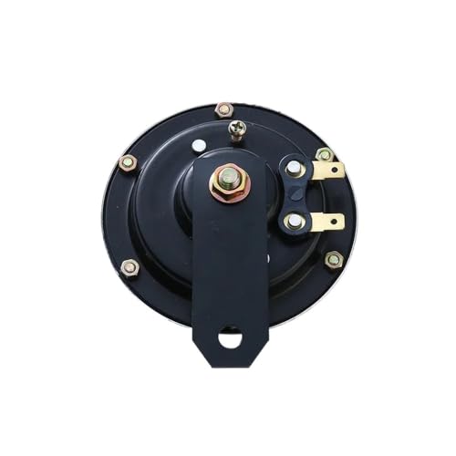 Bocina de motocicleta universal cromada de 12V con cubierta 3