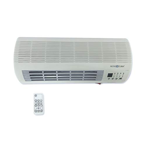 CE04201 Calefactor split de pared, 2000 W, cerámico, 2 posiciones,ventilacion, temporizador, MUNDOCLIMA