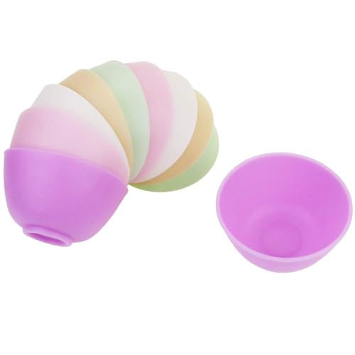 Set de 10 tazones de silicona multicolor para mezcla miniatura 4