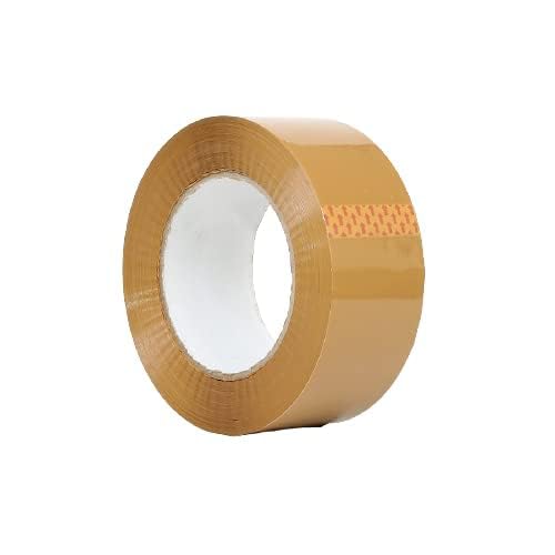 HK balloons BOPP Heavy Duty Extra Sticky Packaging Brown Tape. 2" x40 M Packaging Tape for Box Packing, Office and Home use for Packaging, Decorating and DIY (Brown, Pack of 2) 1