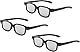 Cocar Reald 3D Brille, zirkuläre polarisierte nicht blinkende passive für Reald Format Kino/passive polarisierte 3D TV Projektor für 3D Brille, die 3D TV und Kino unterstützt (3pcs)
