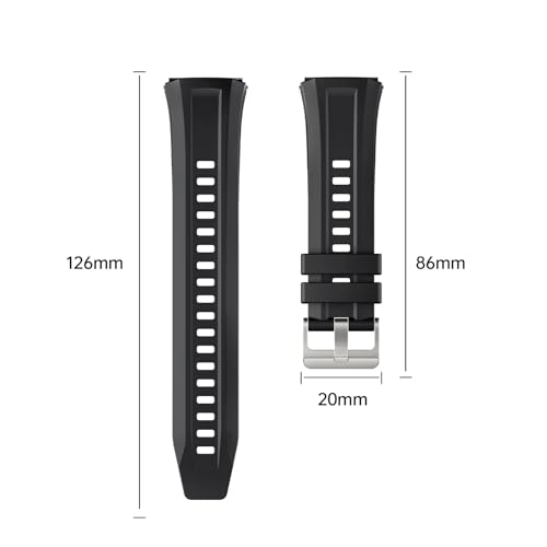 Bracelet 22mm de rechange en silicone souple anti-irritation SCRUBY
