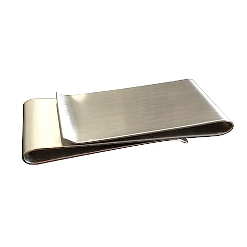 Healvian 3-fold Metal Holder Stainless Steel Clip Slim Wallet Id Card Credit Card Carrier