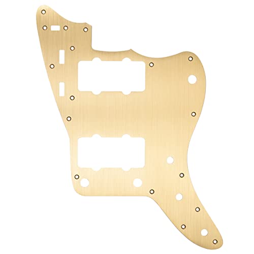 Musiclily Pro 13 Trous Vintage 60s Jazzmaster Style Pickguard Plaque de Protection en Aluminum pour Fender American… - Les Beatles, Paul McCartney, John Lennon, RIngo Starr, George Harrison Musiclily Pro 13 Trous Vintage 60s Jazzmaster Style Pickguard Plaque de Protection en Aluminum pour Fender American…