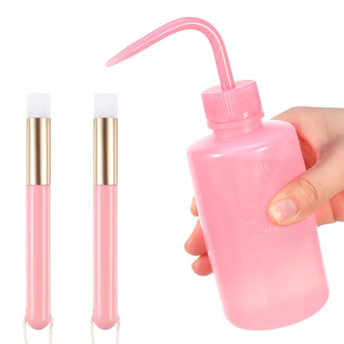 Qianyu Juego de 3 cepillos para champú de pestañas con 1 pieza de plástico satinado para limpieza de pestañas, 2 piezas de cepillo de limpieza facial para nariz y puntos negros, suministros de cuidado