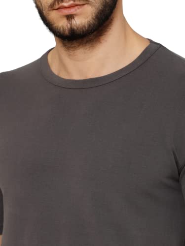 Image of T-Shirt for Men - 100% Cotton Casual T-Shirt | Half Sleeve, Round Neck 4 Way Stretch Fabric | Slim Fit T-Shirt