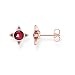 Produktbild Thomas Sabo Damen-Ohrstecker Farbige Steine 925 Sterlingsilber roségold vergoldet H2077-540-10