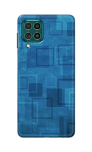 Image of Printed Hard Back Cover Case for Samsung Galaxy F62 | Samsung Galaxy M62 Back Cover (Plain Azure Blue) -1302