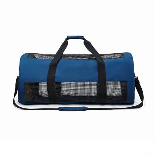Jotekonoby Sac de plongée en maille de 60 l pour équipement de plongée – Sac fourre-tout à séchage rapide avec design ventilé, compatible avec les ailettes de plongée (bleu)