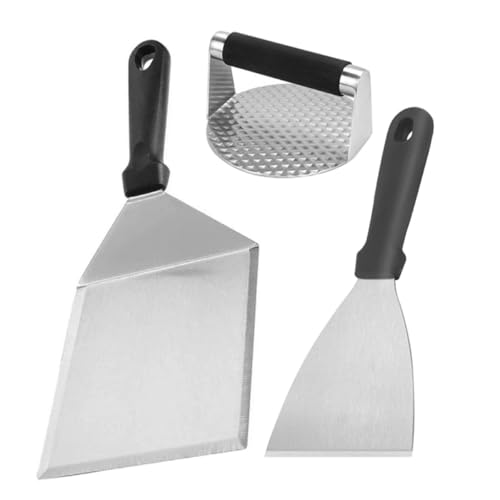 Set de herramientas para parrilla VICASKY acero inoxidable 3 pzas miniatura 1