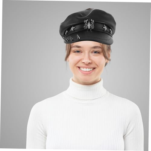 Style rétro marin à rivets cloutés : un chapeau d'exception en feutre