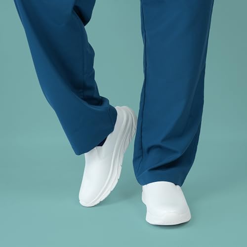 Hawkwell Men's Slip On Arch Support Lightweight Slip Resistant Comfortable Nursing Shoes2