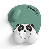 Ergonomic Mouse Pad with Wrist Support, Panda Animal Mouse Pad, Non-Slip PU Base 3D Gel Mouse Pad Wr