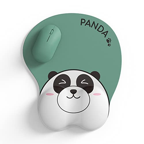 Ergonomic Mouse Pad With Wrist Support, Panda Animal Mouse Pad, Non-Slip Pu Base 3D Gel Mouse Pad Wrist Support For Gaming Office Computer Laptop, Cute Panda Mousepad For Panda Gifts (Panda) #TOP8