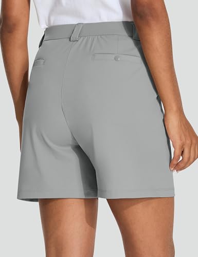 KPSUN Womens 5" Golf Shorts with Pockets, Lightweight Stretch Dressy Fit — view 3