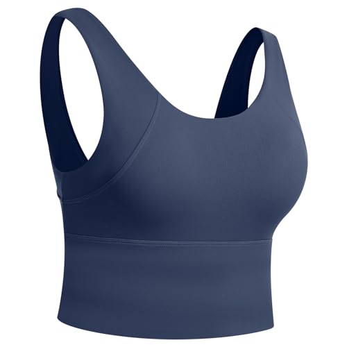Lista de Ropa interior deportiva para Mujer disponible en línea. 43 OMEWEE Brasier Deportivo Mujer,Tops Deportivos para Mujer con Copas Acolchadas extraíbles,Brasier Deportivo para Yoga,Correr,Fitness (MX/US, Alfa, Mediano, Regular, Regular, Azul)