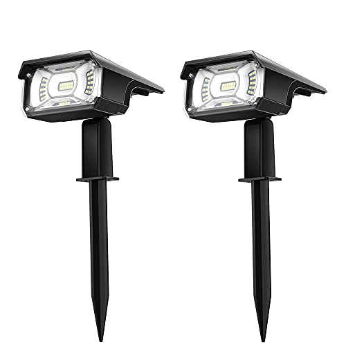 Saiyeeka Solar Lawn Landscape Spotlights 32 LED Bulbs, Solar Powered Lights, Solar Pathway Lights Outdoor, Solar Powered Garden Yard Lights Auto On/Off, Solar Spotlights 2 Pack (White Light) Saiyeeka Solar Lawn Landscape Spotlights 32 LED Bulbs, Solar Powered Lights, Solar Pathway Lights Outdoor, Solar Powered Garden Yard Lights Auto On/Off, Solar Spotlights 2 Pack (White Light)