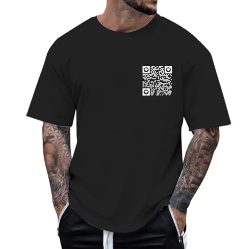 Camisetas de gran tamaño para hombre, cuello redondo, manga corta, vintage, informal, transpirables, cómodas, holgadas, elásticas, para verano, camisetas informales para entrenamiento, Negro , XL