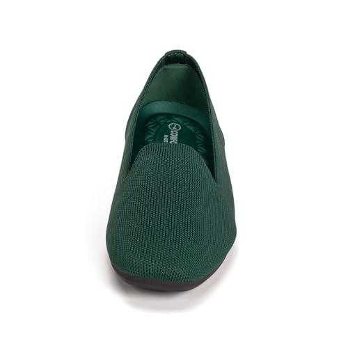 Image of Frank Mully Women's Loafer Flats Square Toe Comfortable Office Work Shoes, Cute Penny Loafer Slip On Walking Driving Shoes