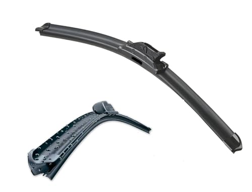 Limpiaparabrisas delantero 43 cm Wiper Blade plano universal con 10 adaptadores