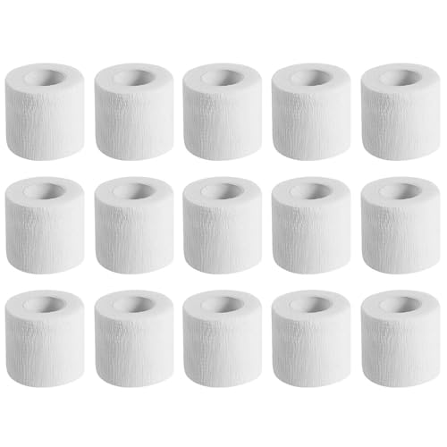 KISEER 15 Pack 2 Inch x 5 Yards White Self Adhesive Bandage Breathable Cohesive Bandage Wrap Rolls...