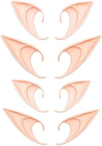 4 Pair Elf Ears Cosplay For Halloween Christmas Cosplay Accessories