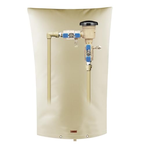 Backflow pipe insulation cover for winter (22x34) - beige